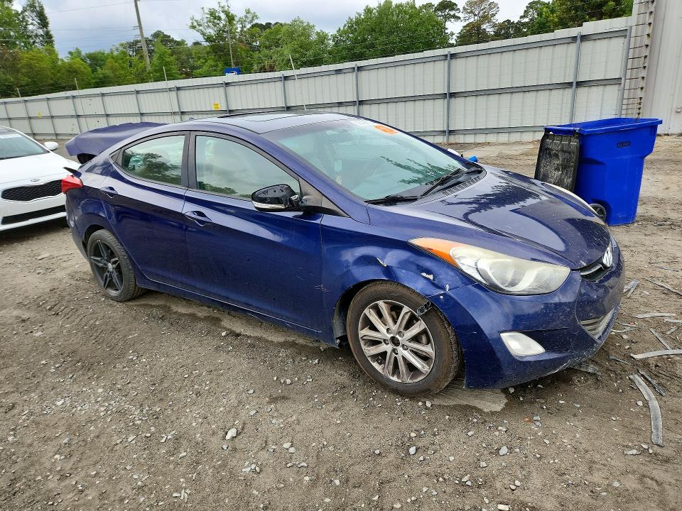 2013 Hyundai Elantra მანქანა იყიდება აუქციონზე, vin: 5NPDH4AEXDH446824, აუქციონის ნომერი: 52029166