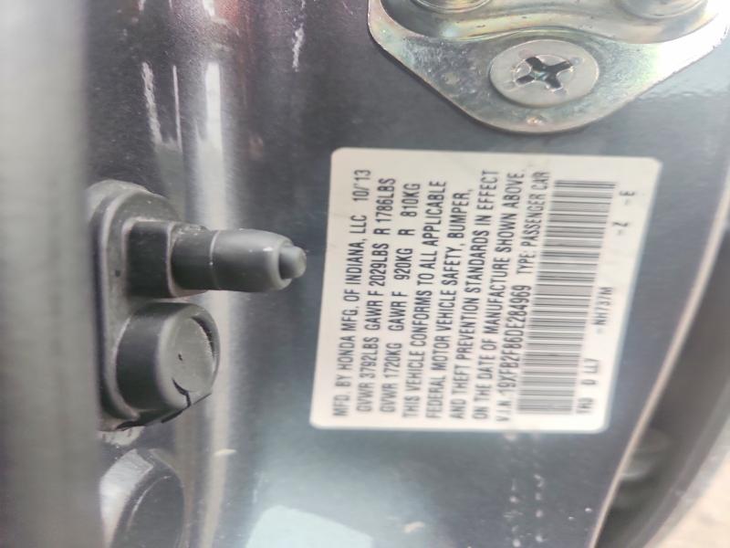 2013 Honda Civic მანქანა იყიდება აუქციონზე, vin: 19XFB2F86DE284969, აუქციონის ნომერი: 55156966