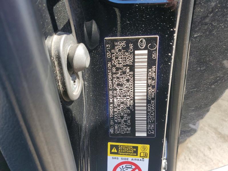 2013 Lexus Es მანქანა იყიდება აუქციონზე, vin: JTHBK1GG0D2055018, აუქციონის ნომერი: 53106986
