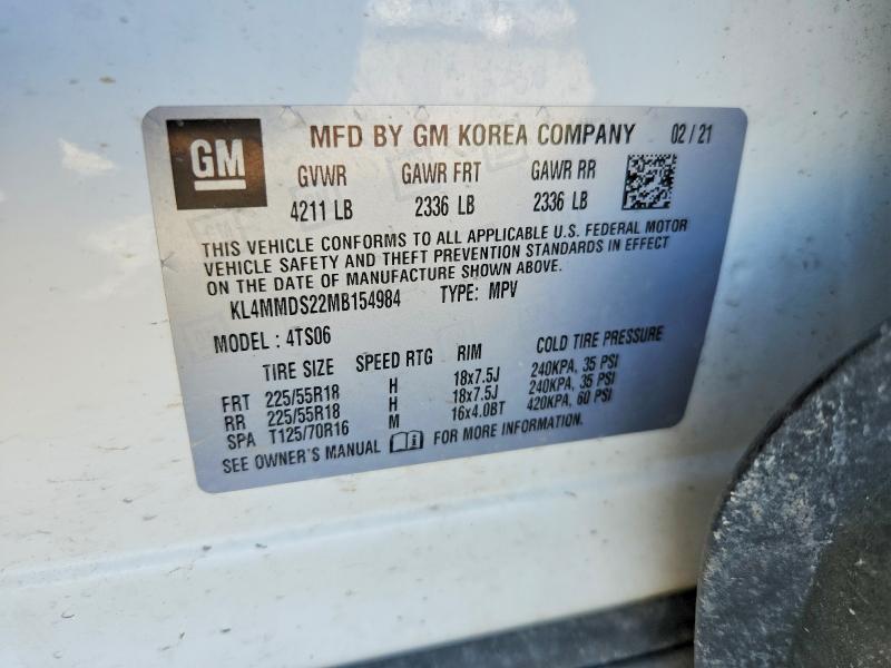Продажа на аукционе авто 2021 Buick Encore Gx, vin: KL4MMDS22MB154984, номер лота: 53282656