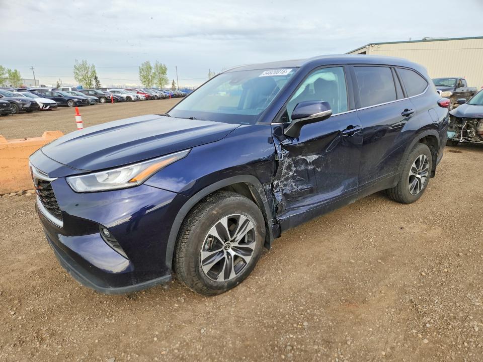 2021 Toyota Highlander მანქანა იყიდება აუქციონზე, vin: 5TDGZRBH7S557468, აუქციონის ნომერი: 54820016