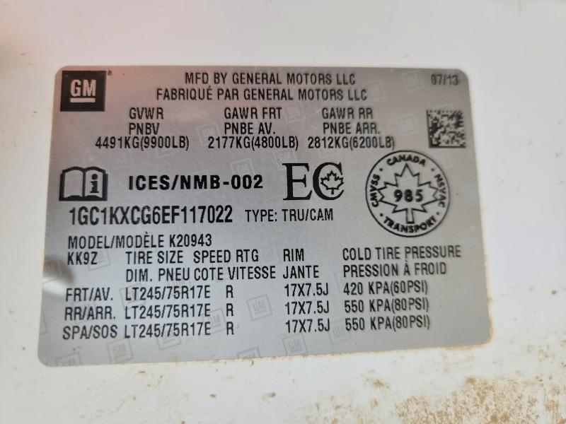 Продаж на аукціоні авто 2014 Chevrolet Silverado, vin: 1GC1KXCG6EF117022, номер лоту: 50146346