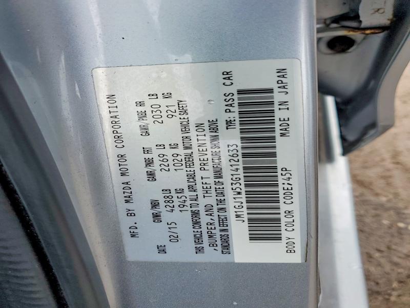 51345486 :رقم المزاد ، JM1GJ1W53G1412633 vin ، 2016 Mazda 6 مزاد بيع