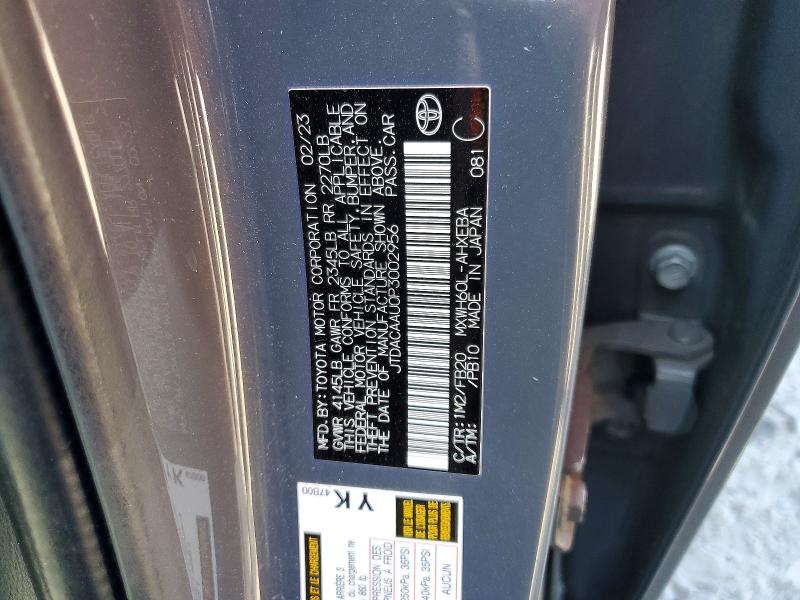 Aukcja sprzedaży 2023 Toyota Prius, vin: JTDACAAU0P3002956, numer aukcji: 53430916