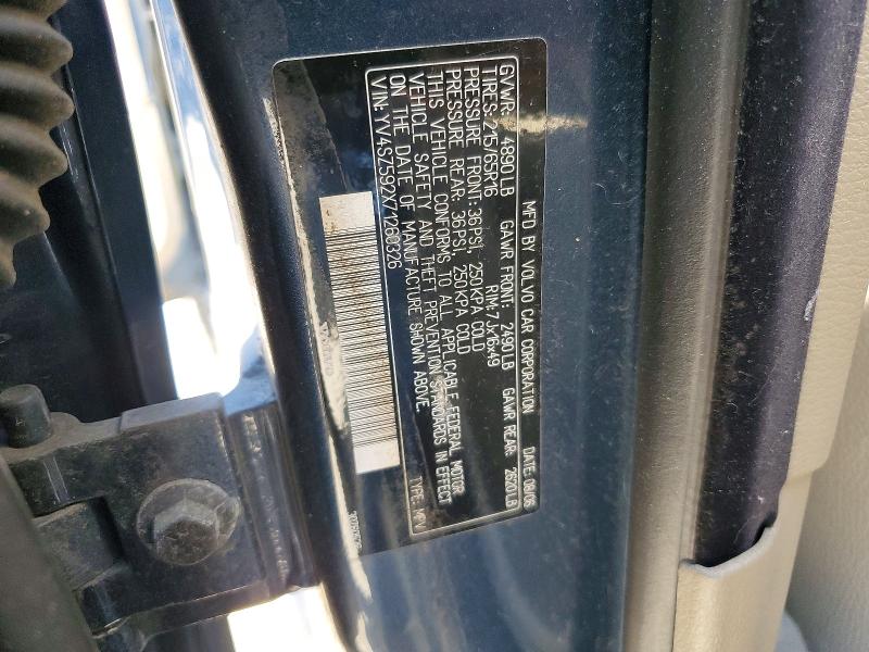 51796336 :رقم المزاد ، YV4SZ592X71260326 vin ، 2007 Volvo Xc70 مزاد بيع