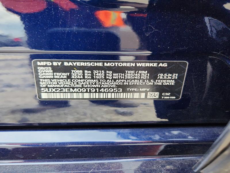 Aukcja sprzedaży 2026 Bmw X7, vin: 5UX23EM09T9146953, numer aukcji: 53093696