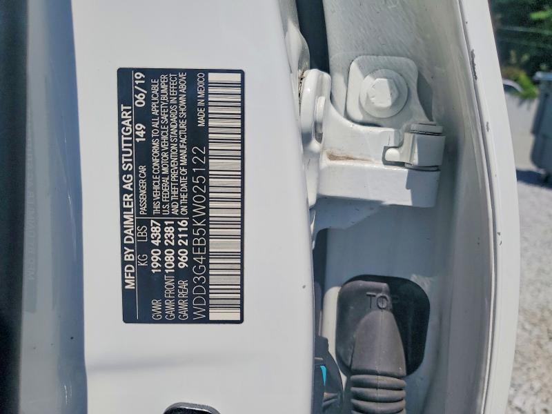 Aukcja sprzedaży 2019 Mercedes-benz A, vin: WDD3G4EB5KW025122, numer aukcji: 54014936