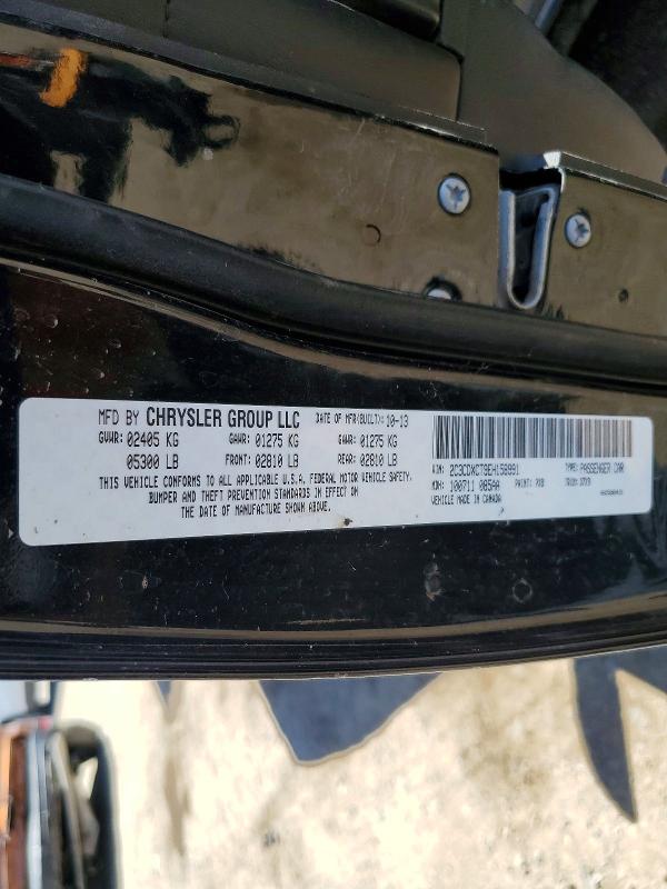 54954026 :رقم المزاد ، 2C3CDXCT9EH158991 vin ، 2014 Dodge Charger مزاد بيع