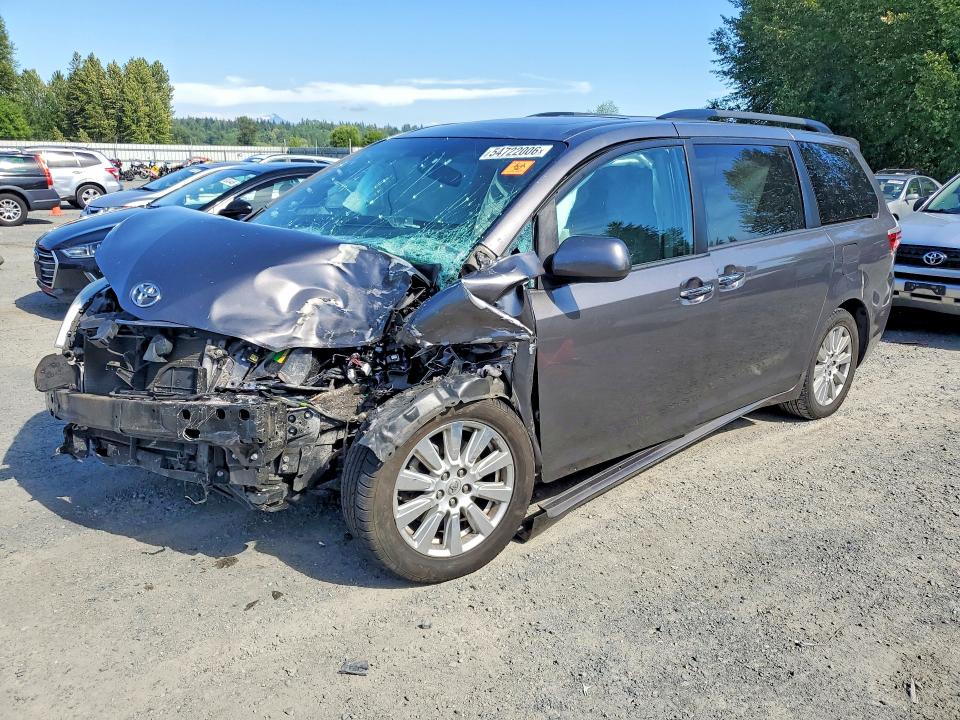 Aukcja sprzedaży 2017 Toyota Sienna, vin: 5TDDZ3DC7HS168269, numer aukcji: 54722006