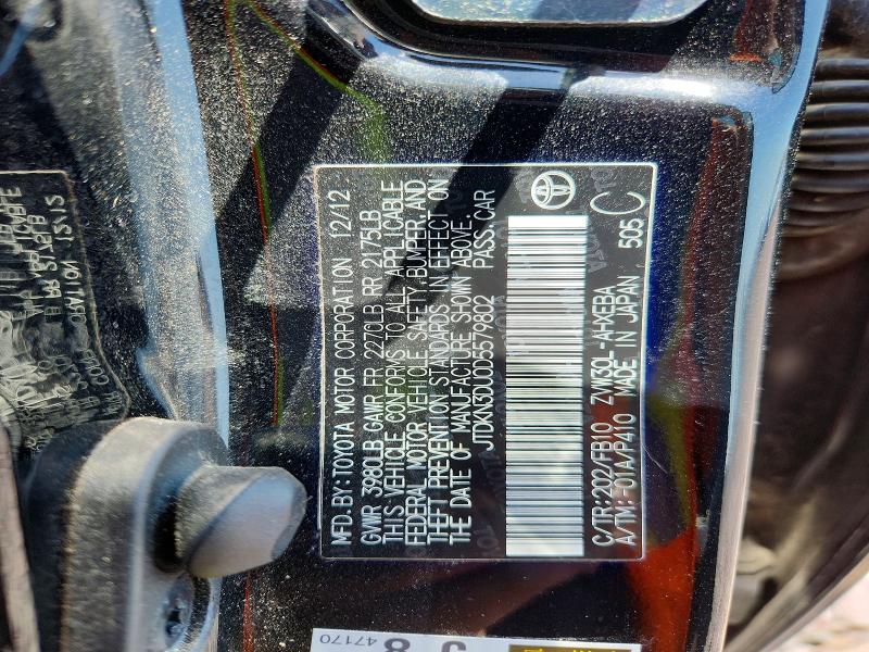 Продажа на аукционе авто 2013 Toyota Prius, vin: JTDKN3DU0D5579802, номер лота: 53589436