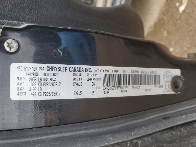 Продаж на аукціоні авто 2015 Chrysler Town & Country, vin: 2C4RC1HG9FR582605, номер лоту: 51979096