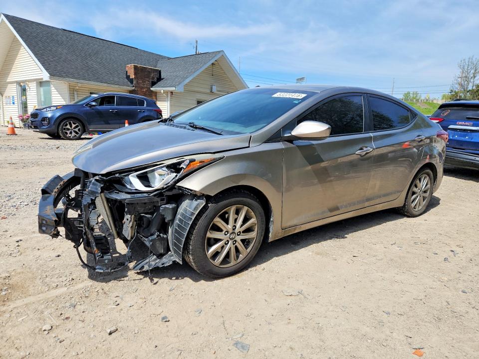 53221416 :رقم المزاد ، 5NPDH4AE4EH514374 vin ، 2014 Hyundai Elantra مزاد بيع