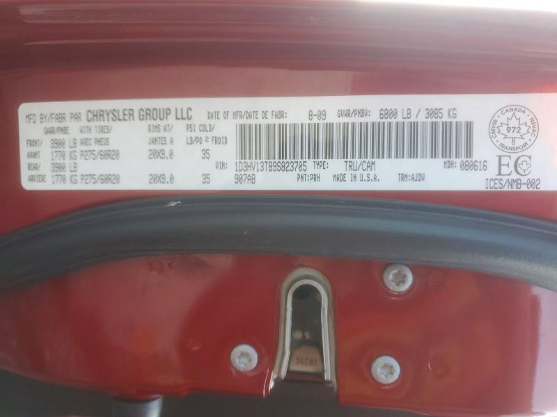 Продаж на аукціоні авто 2009 Dodge Ram 1500, vin: 1D3HV13T89S823705, номер лоту: 54284566