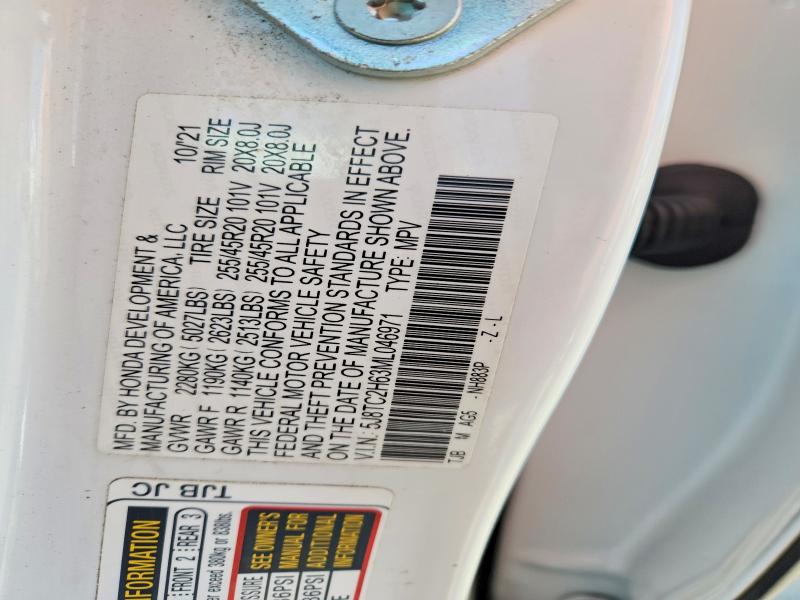 Aukcja sprzedaży 2021 Acura Rdx, vin: 5J8TC2H63ML046971, numer aukcji: 54884136