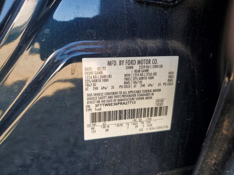 Продажа на аукционе авто 2023 Ford Maverick, vin: 3FTTW8E36PRA27713, номер лота: 52862906