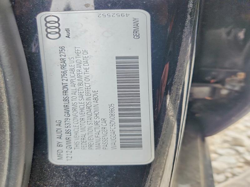Продажа на аукционе авто 2013 Audi A6, vin: WAUGGAFC5DN089605, номер лота: 52956646