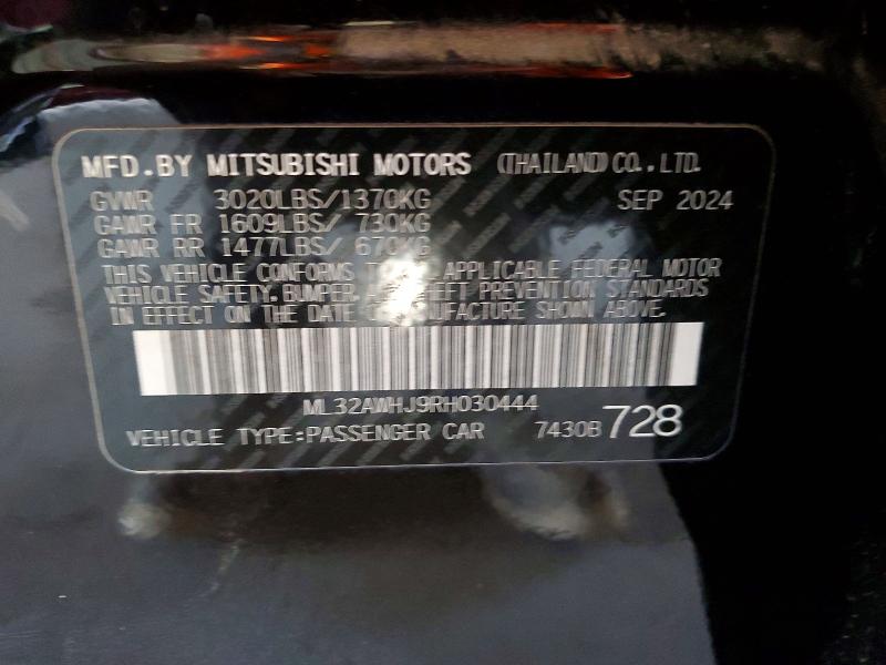 Продаж на аукціоні авто 2024 Mitsubishi Mirage, vin: ML32AWHJ9RH030444, номер лоту: 54338686