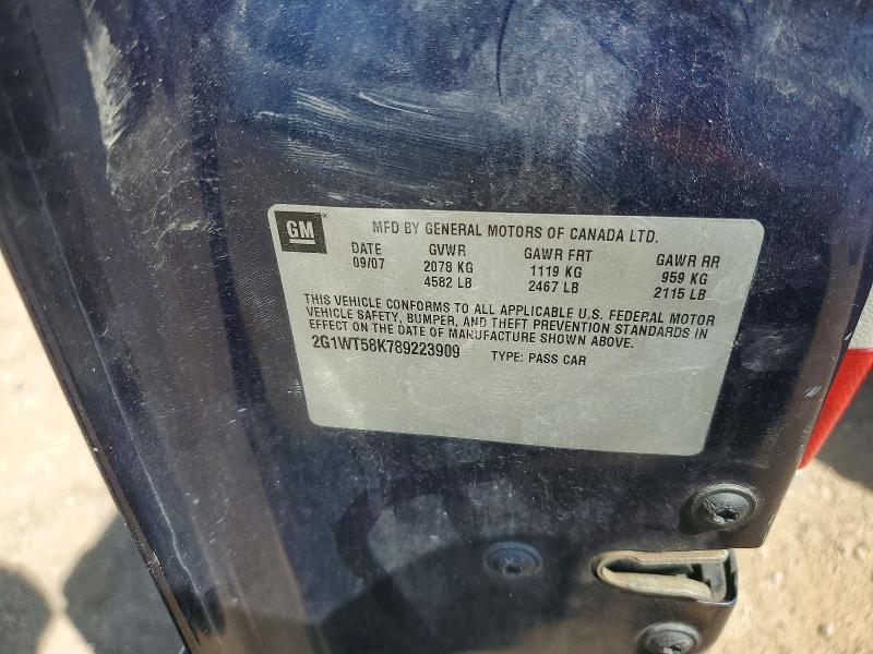 Продажа на аукционе авто 2008 Chevrolet Impala, vin: 2G1WT58K789223909, номер лота: 51991586