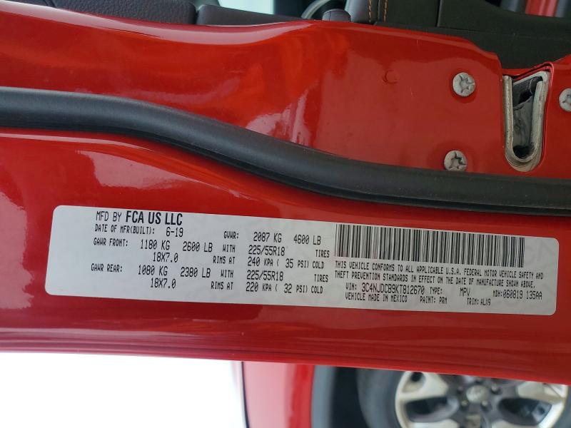 Aukcja sprzedaży 2019 Jeep Compass, vin: 3C4NJDCB9KT812670, numer aukcji: 54604986