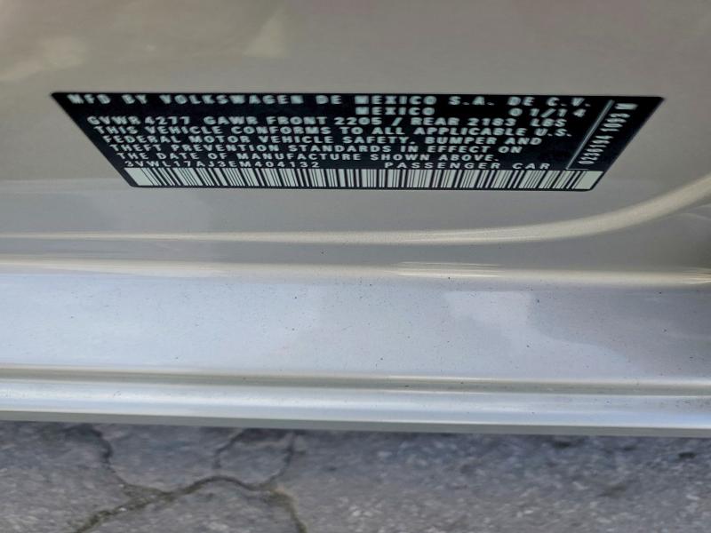 54970616 :رقم المزاد ، 3VWL17AJ3EM404132 vin ، 2014 Volkswagen Jetta مزاد بيع