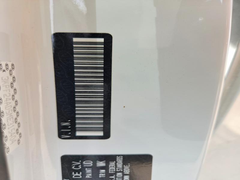 2021 Kia Forte მანქანა იყიდება აუქციონზე, vin: 3KPF24AD5ME315404, აუქციონის ნომერი: 53092916