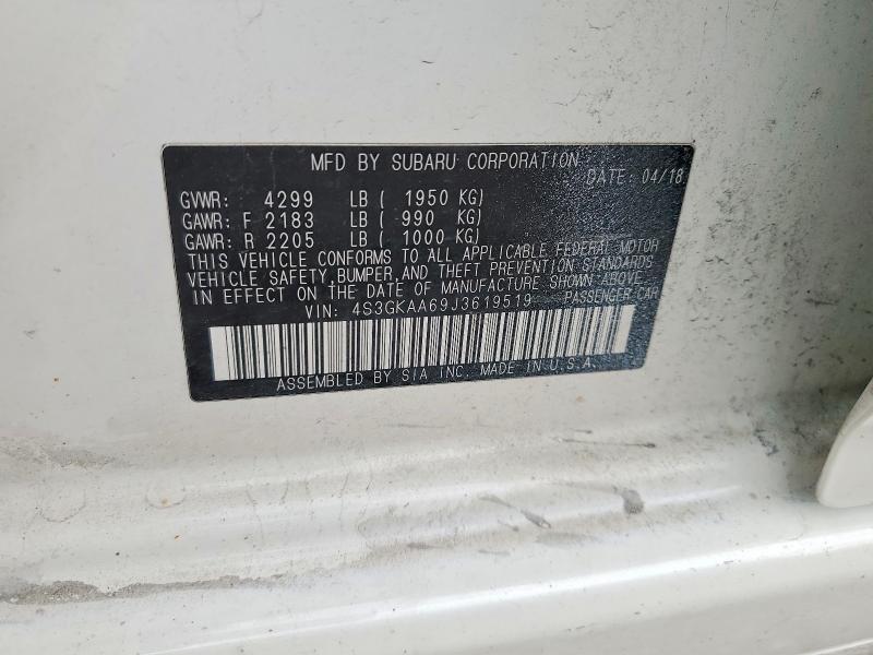 Продажа на аукционе авто 2018 Subaru Impreza, vin: 4S3GKAA69J3619519, номер лота: 49844136