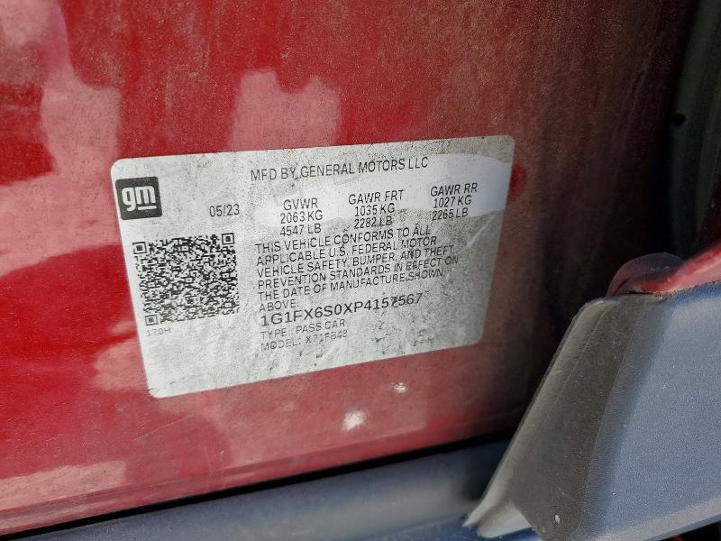 Aukcja sprzedaży 2023 Chevrolet Bolt Ev, vin: 1G1FX6S0XP4157567, numer aukcji: 54057016