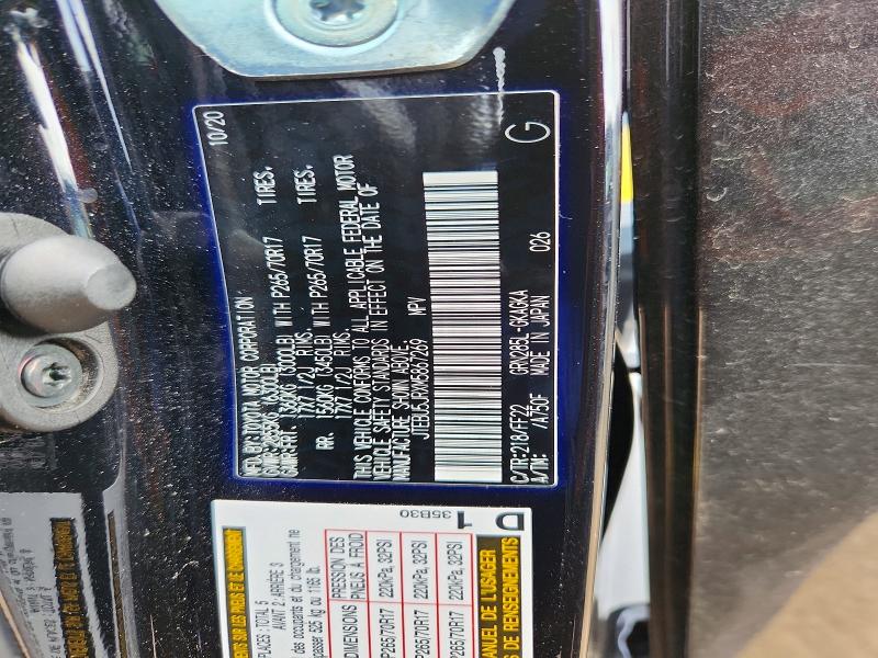 Aukcja sprzedaży 2021 Toyota 4runner, vin: JTEBU5JRXM5867269, numer aukcji: 52593636
