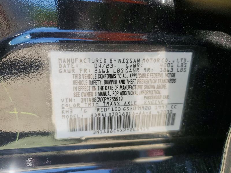 52964526 :رقم المزاد ، 3N1AB8CVXPY265919 vin ، 2023 Nissan Sentra مزاد بيع