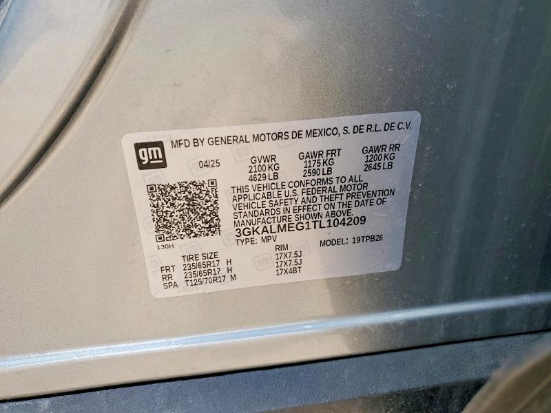 Продаж на аукціоні авто 2026 Gmc Terrain, vin: 3GKALMEG1TL104209, номер лоту: 53883976
