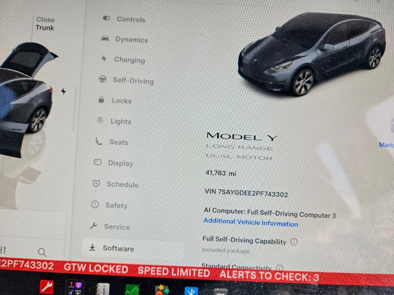 Aukcja sprzedaży 2023 Tesla Model Y, vin: 7SAYGDEE2PF743302, numer aukcji: 53999466