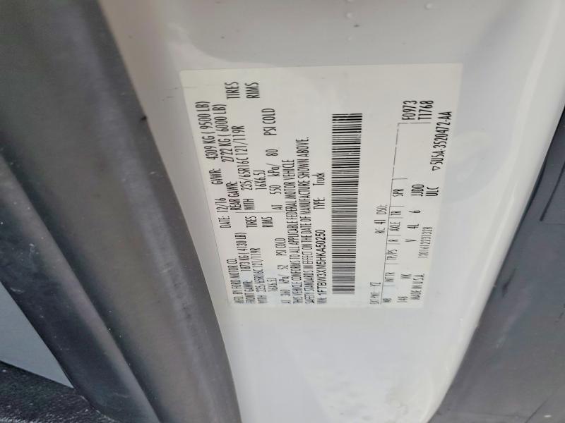 53833316 :رقم المزاد ، 1FTBW3XM5HKA50250 vin ، 2017 Ford Transit مزاد بيع