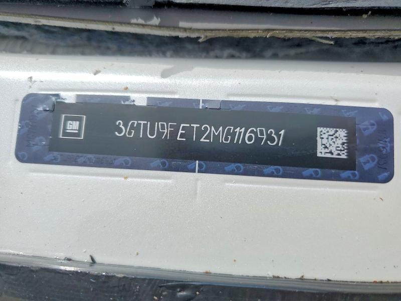 2021 Gmc Sierra მანქანა იყიდება აუქციონზე, vin: 3GTU9FET2MG116931, აუქციონის ნომერი: 51598876