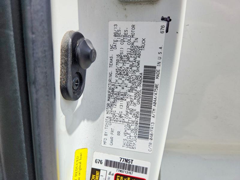 2013 Toyota Tacoma მანქანა იყიდება აუქციონზე, vin: 5TFJU4GN9DX047056, აუქციონის ნომერი: 54748326