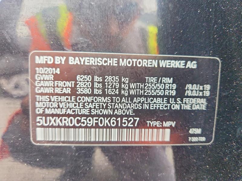 Aukcja sprzedaży 2015 Bmw X5, vin: 5UXKR0C59F0K61527, numer aukcji: 53195696