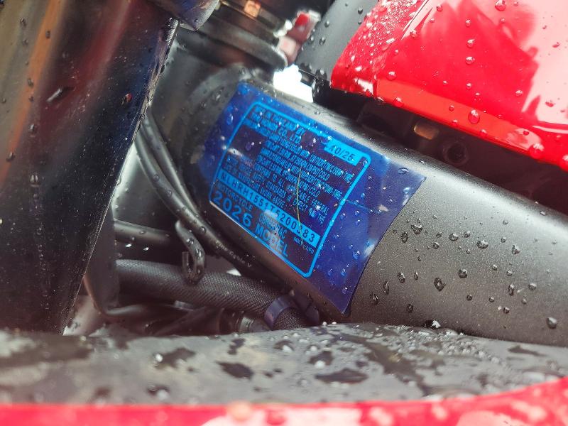 53741126 :رقم المزاد ، MLHRH1551T5200383 vin ، 2026 Honda Cbr650 مزاد بيع