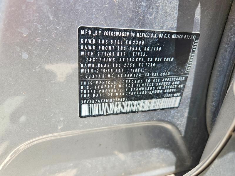 Продаж на аукціоні авто 2021 Volkswagen Tiguan, vin: 3VV3B7AX8MM079899, номер лоту: 52857796