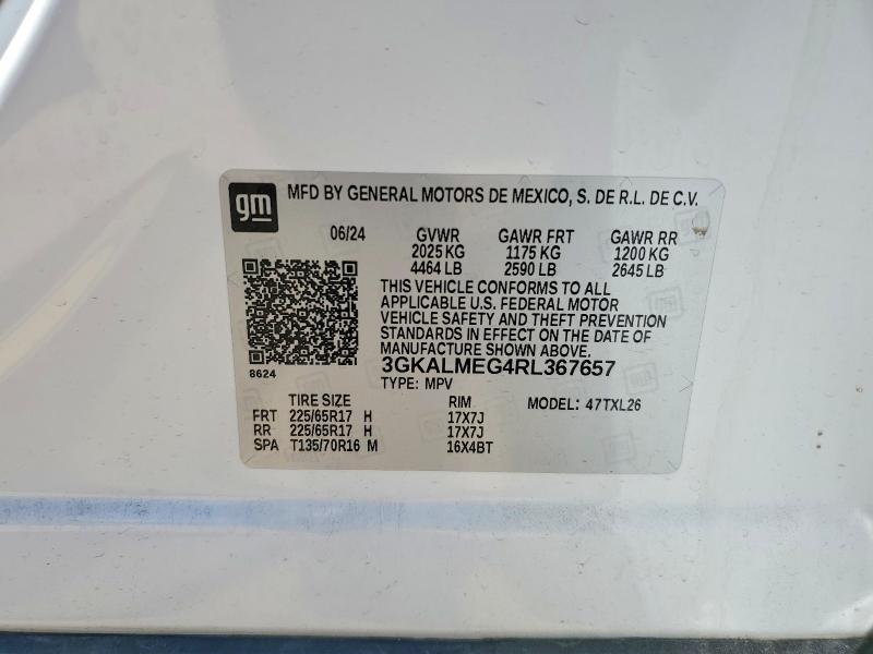 2024 Gmc Terrain მანქანა იყიდება აუქციონზე, vin: 3GKALMEG4RL367657, აუქციონის ნომერი: 53790846