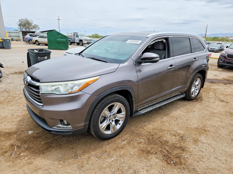 52506866 :رقم المزاد ، 5TDYKRFH1FS087590 vin ، 2015 Toyota Highlander مزاد بيع
