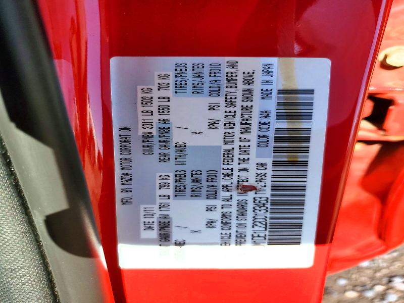 Auction sale of the 2012 Mazda Mazda2, vin: JM1DE1LZ2C0133463, lot number: 55190146