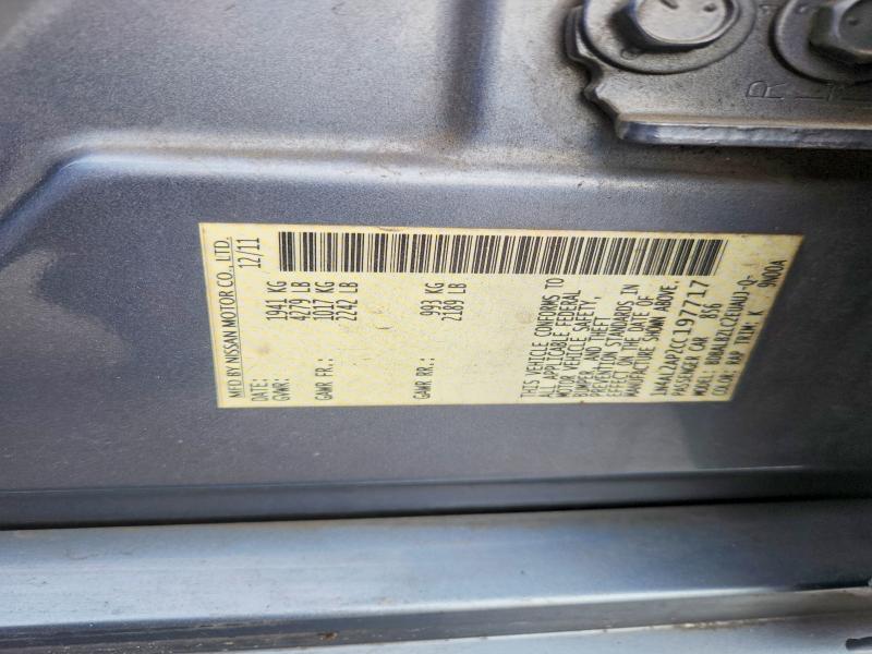 Продажа на аукционе авто 2012 Nissan Altima, vin: 1N4AL2AP2CC197717, номер лота: 54335206