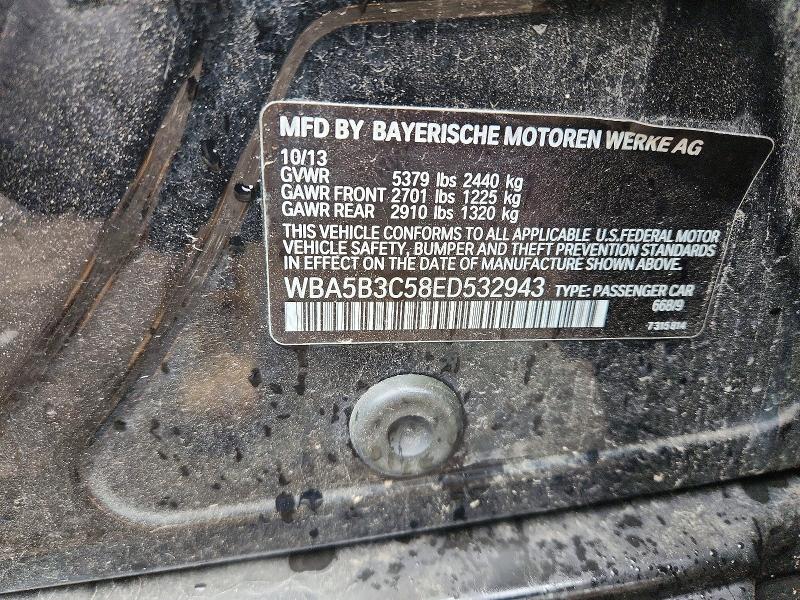 Продаж на аукціоні авто 2014 Bmw 535, vin: WBA5B3C58ED532943, номер лоту: 53630926