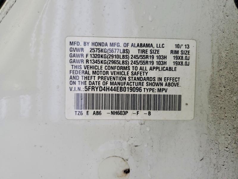Продаж на аукціоні авто 2014 Acura Mdx, vin: 5FRYD4H44EB019096, номер лоту: 54209806