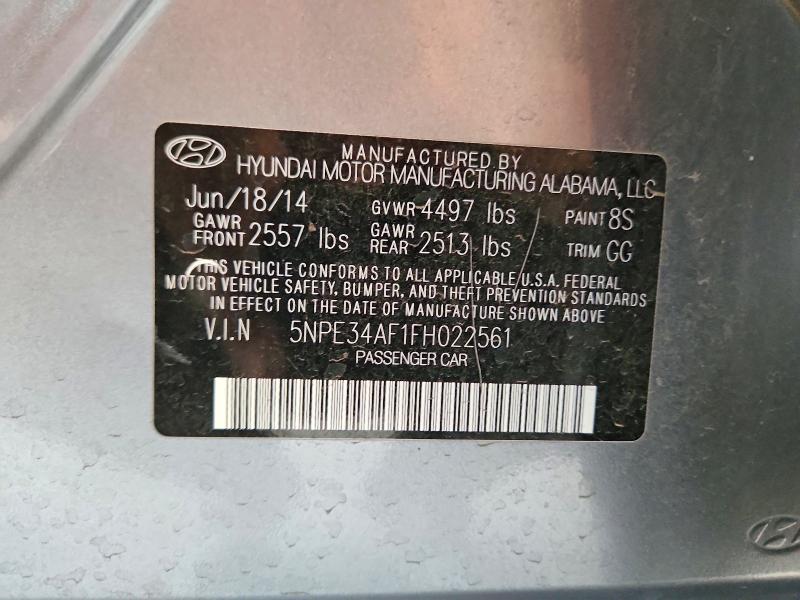 Продаж на аукціоні авто 2015 Hyundai Sonata, vin: 5NPE34AF1FH022561, номер лоту: 55072306