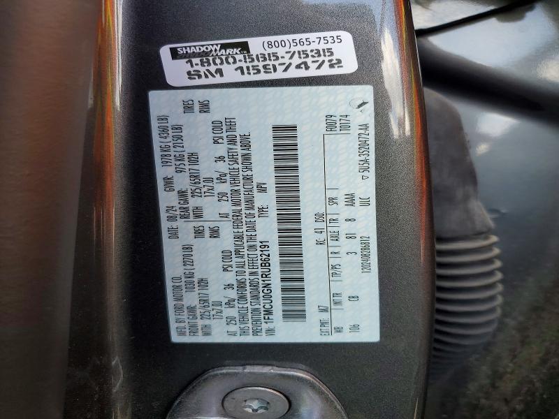 52779286 :رقم المزاد ، 1FMCU0GN1RUB62191 vin ، 2024 Ford Escape مزاد بيع