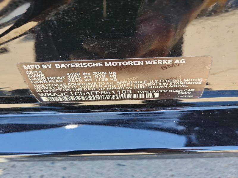 2015 Bmw 328 მანქანა იყიდება აუქციონზე, vin: WBA3C1C54FP851183, აუქციონის ნომერი: 52947646