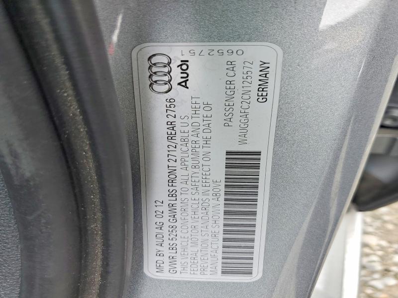 2012 Audi A6 მანქანა იყიდება აუქციონზე, vin: WAUGGAFC2CN125572, აუქციონის ნომერი: 51899096