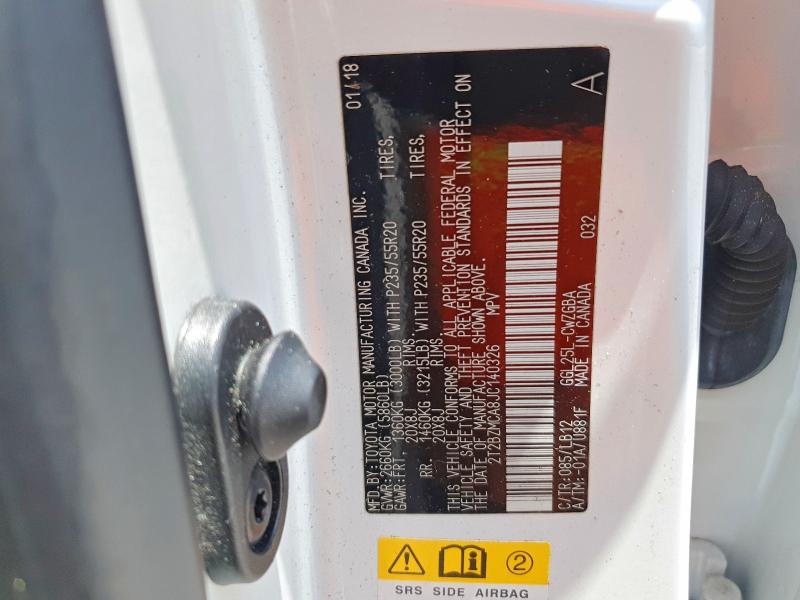 Продаж на аукціоні авто 2018 Lexus Rx 350, vin: 2T2BZMCA8JC140326, номер лоту: 52711396