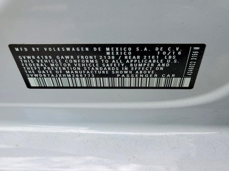 Продажа на аукционе авто 2017 Volkswagen Jetta, vin: 3VWDB7AJXHM266773, номер лота: 52635866