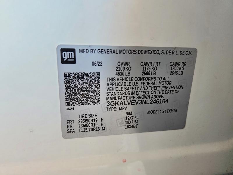 Продажа на аукционе авто 2022 Gmc Terrain, vin: 3GKALVEV3NL246164, номер лота: 54728936